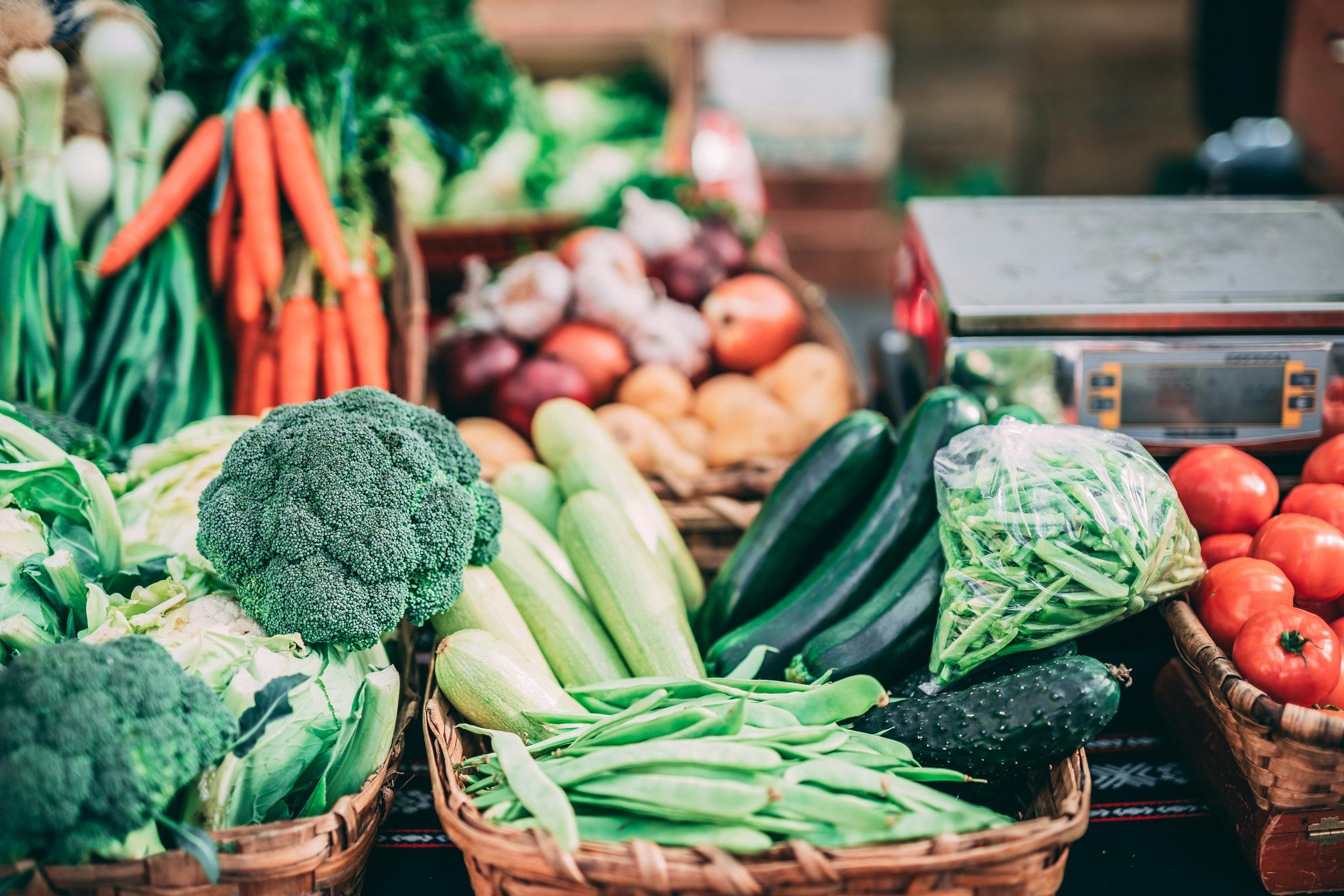 Farmers market fresh produce